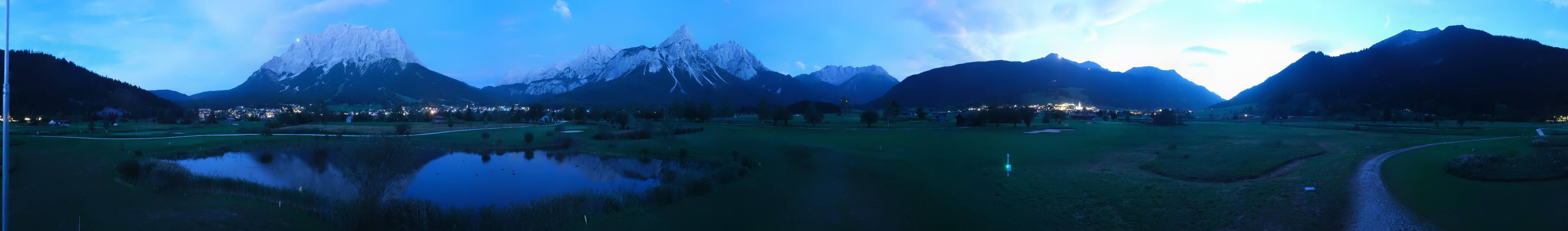 Archived image Webcam Ehrwald-Lermoos: Golf Club Zugspitze