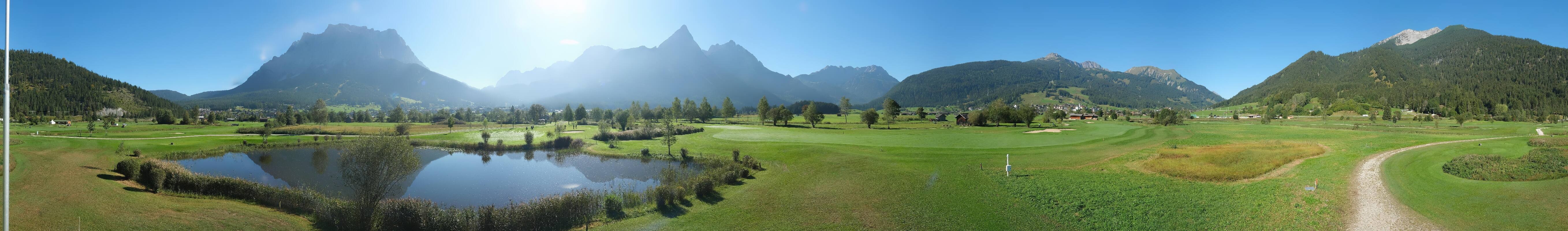 Archived image Webcam Ehrwald-Lermoos: Golf Club Zugspitze