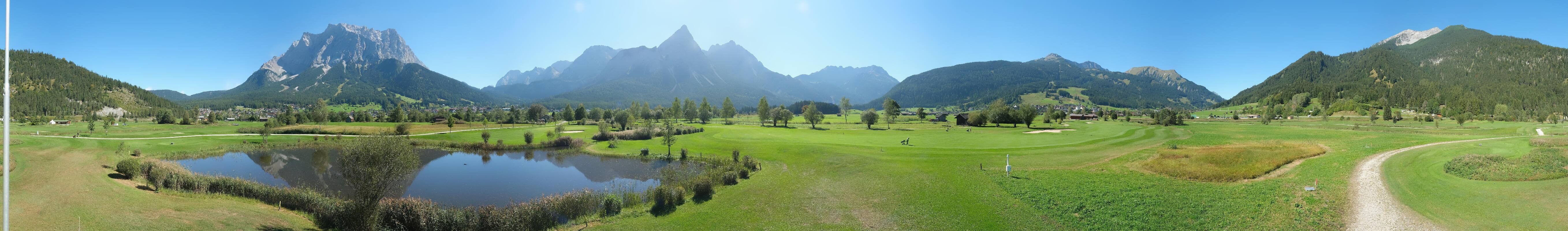 Archived image Webcam Ehrwald-Lermoos: Golf Club Zugspitze