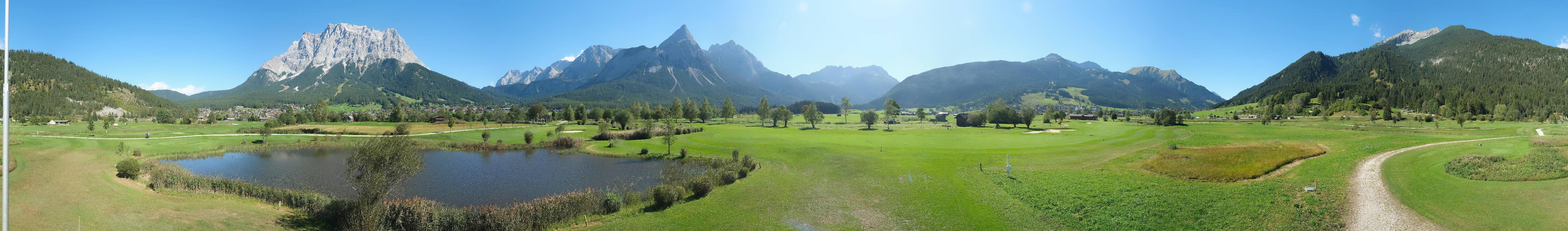 Archived image Webcam Ehrwald-Lermoos: Golf Club Zugspitze
