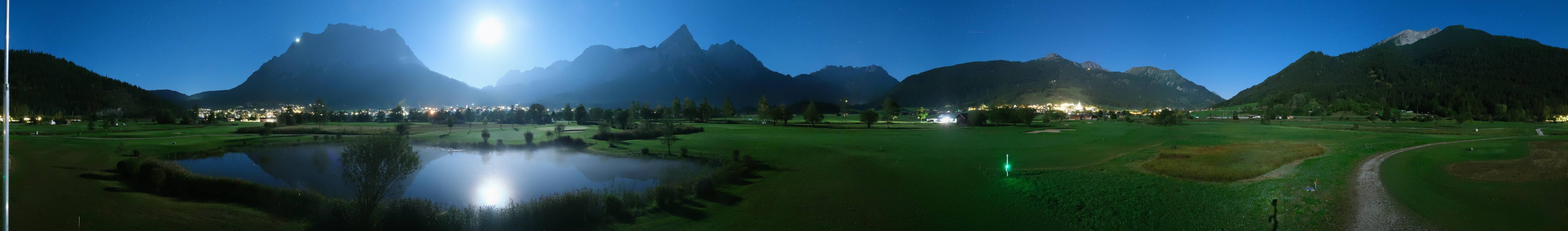 Archived image Webcam Ehrwald-Lermoos: Golf Club Zugspitze