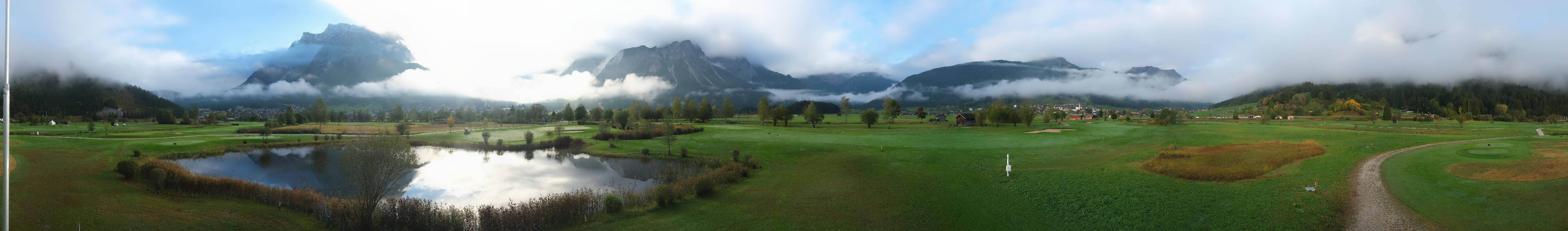 Archived image Webcam Ehrwald-Lermoos: Golf Club Zugspitze