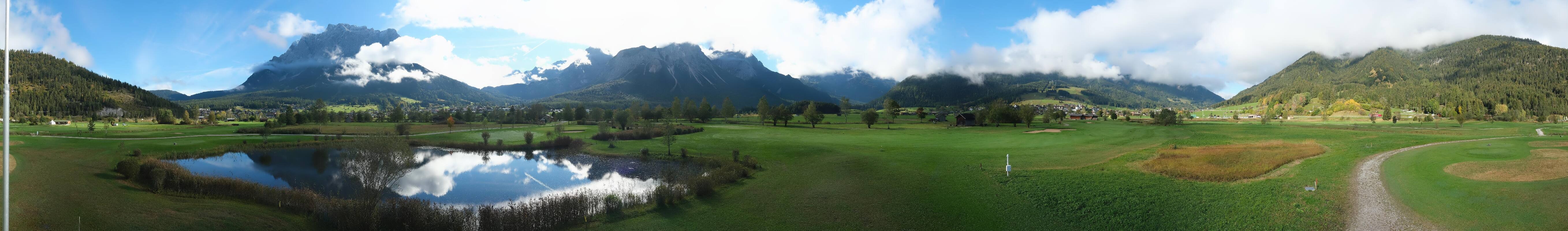 Archived image Webcam Ehrwald-Lermoos: Golf Club Zugspitze