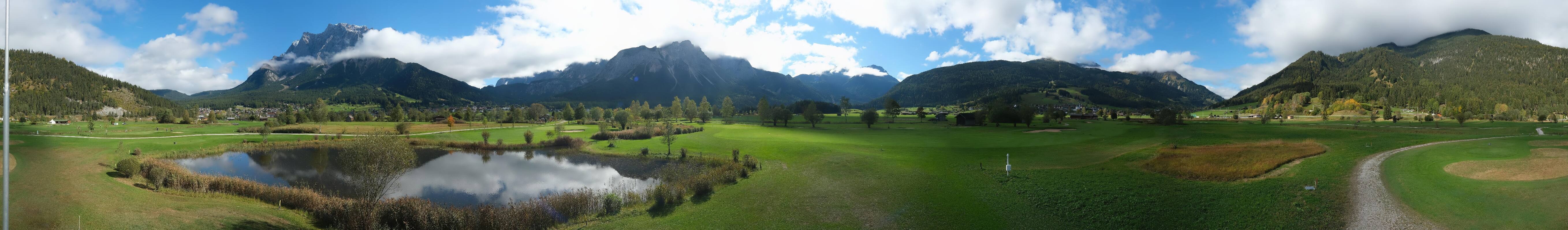 Archived image Webcam Ehrwald-Lermoos: Golf Club Zugspitze