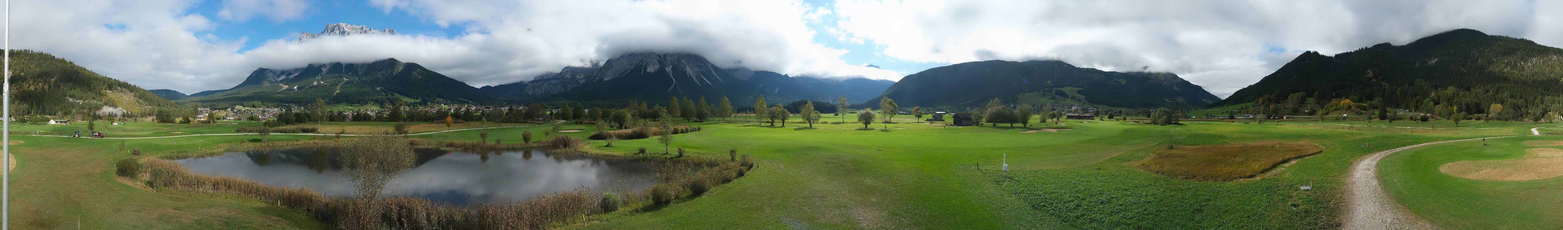 Archived image Webcam Ehrwald-Lermoos: Golf Club Zugspitze