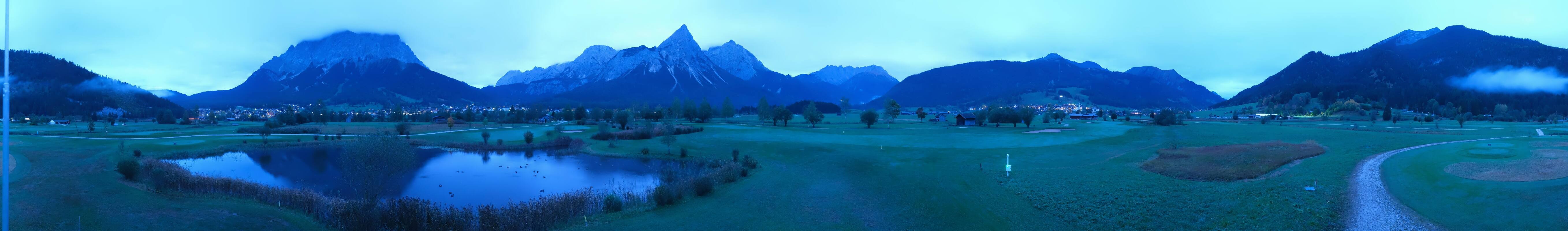 Archived image Webcam Ehrwald-Lermoos: Golf Club Zugspitze