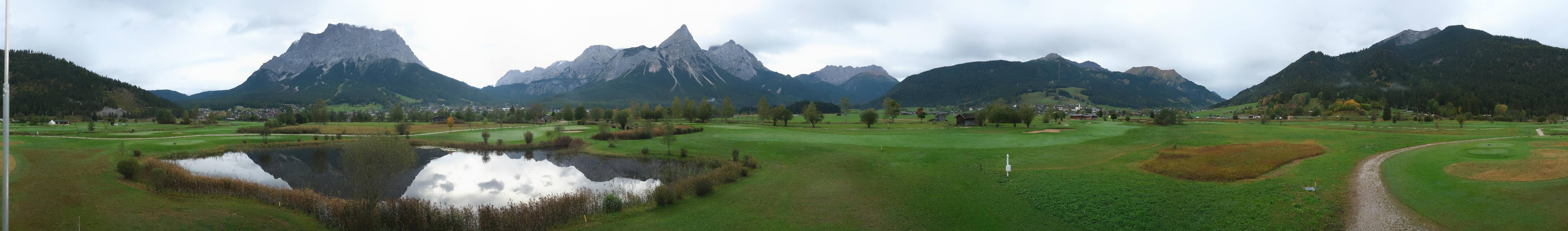 Archived image Webcam Ehrwald-Lermoos: Golf Club Zugspitze