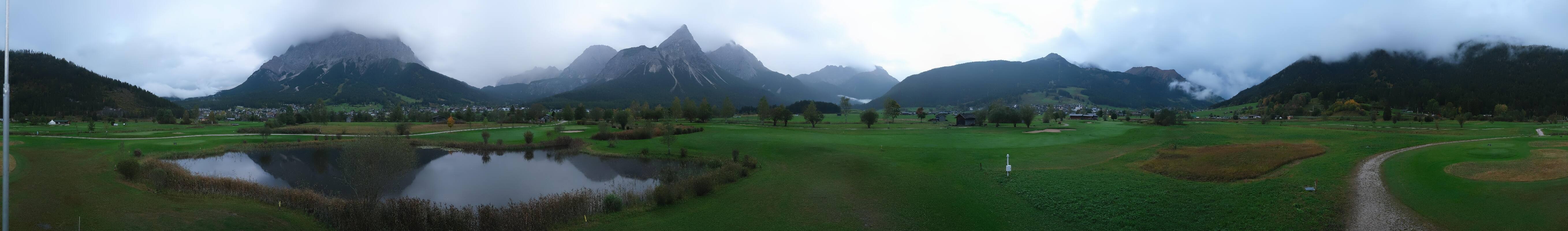 Archived image Webcam Ehrwald-Lermoos: Golf Club Zugspitze