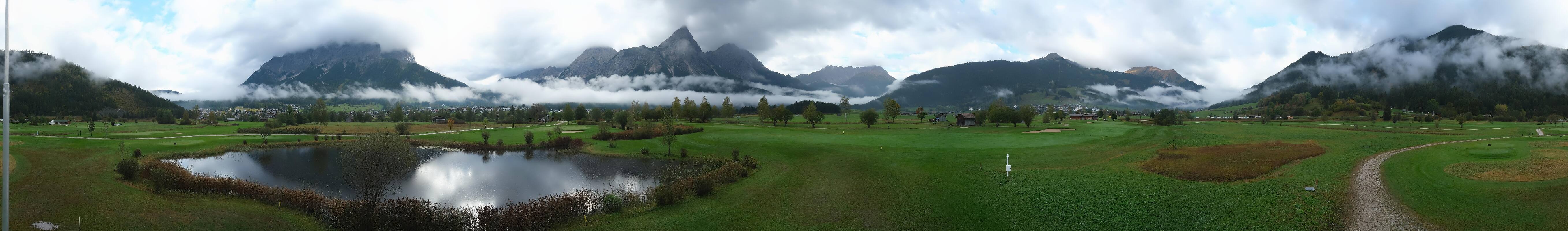 Archived image Webcam Ehrwald-Lermoos: Golf Club Zugspitze