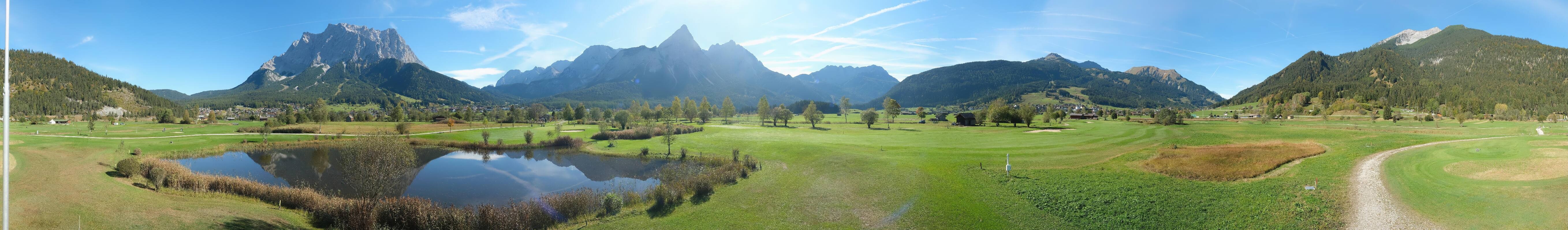 Archived image Webcam Ehrwald-Lermoos: Golf Club Zugspitze