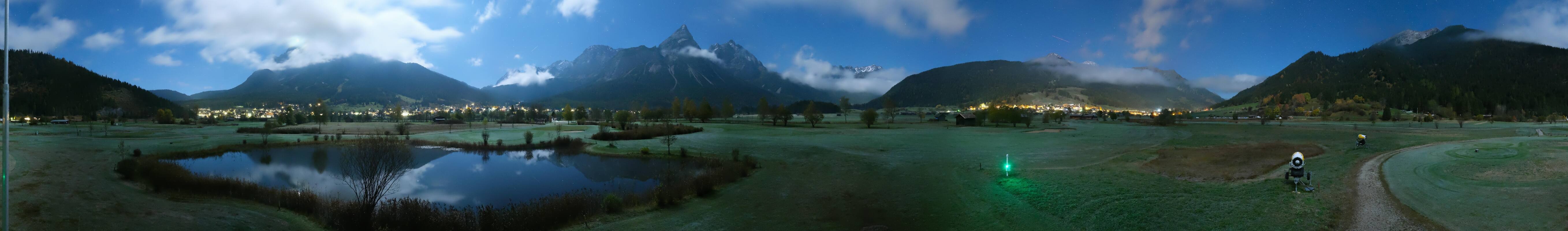 Archived image Webcam Ehrwald-Lermoos: Golf Club Zugspitze