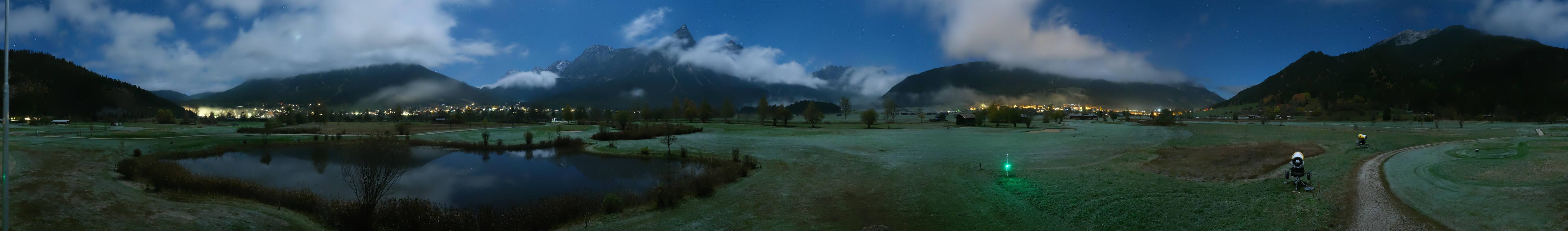 Archived image Webcam Ehrwald-Lermoos: Golf Club Zugspitze