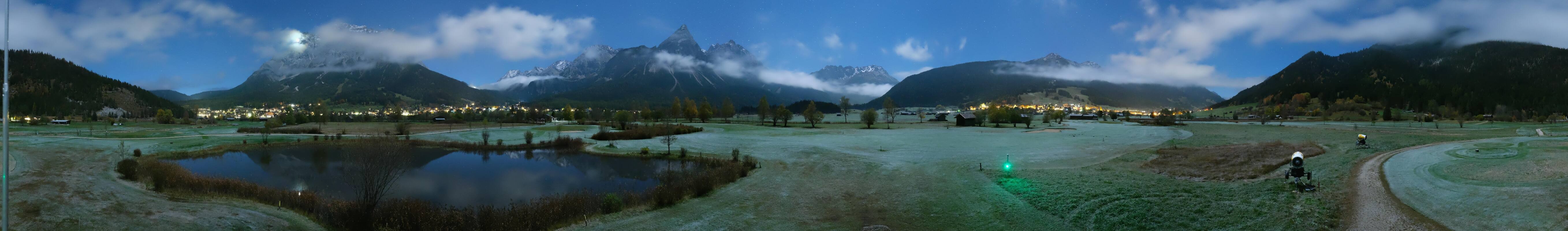 Archived image Webcam Ehrwald-Lermoos: Golf Club Zugspitze