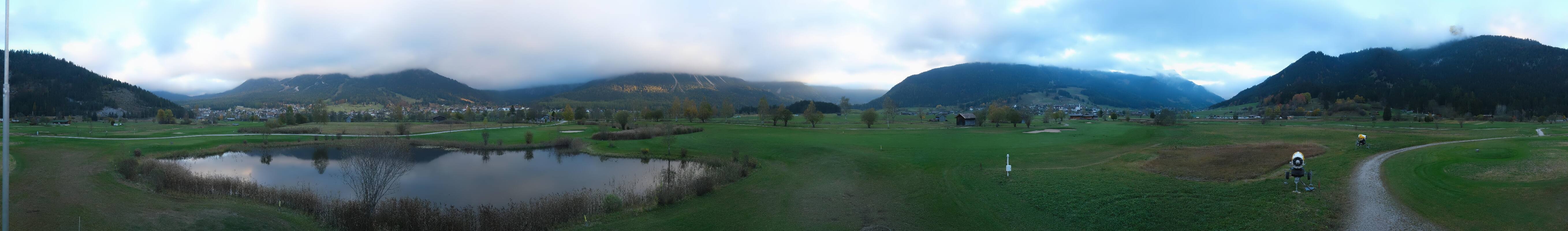 Archived image Webcam Ehrwald-Lermoos: Golf Club Zugspitze