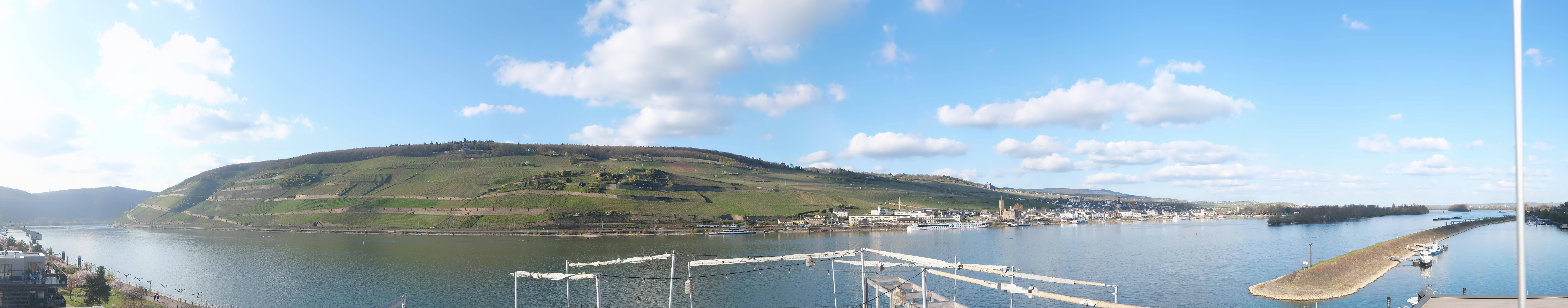 Archived image Webcam Bingen - Hotel Papa Rhein