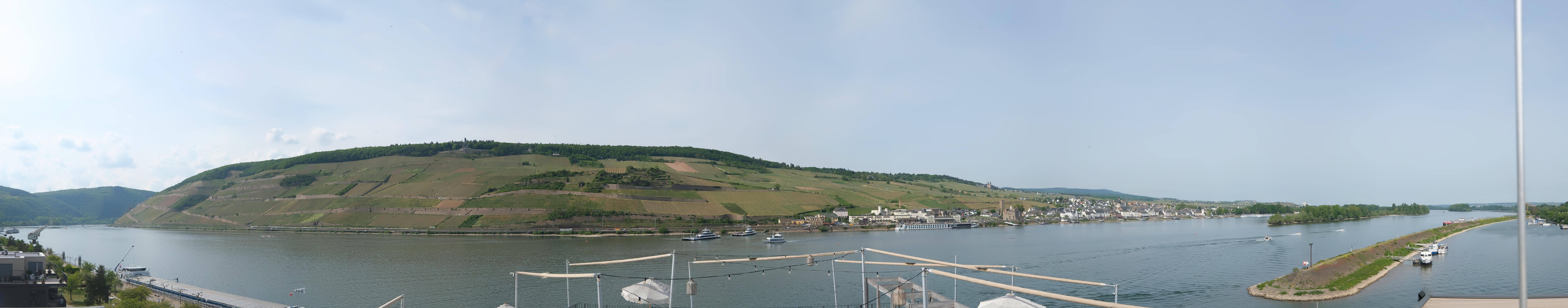 Archived image Webcam Bingen - Hotel Papa Rhein