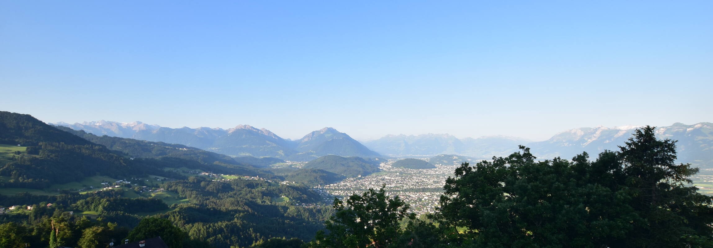 Archiv Foto Webcam Viktorsberg - Blick auf Feldkirch