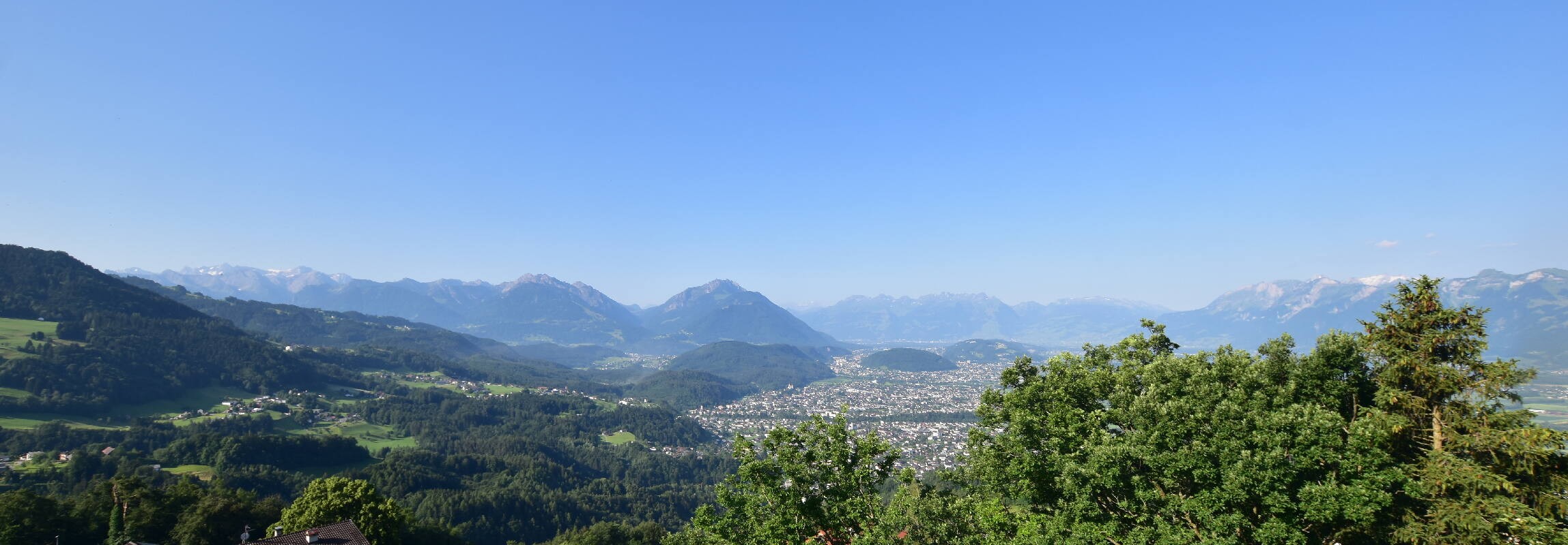 Archiv Foto Webcam Viktorsberg - Blick auf Feldkirch