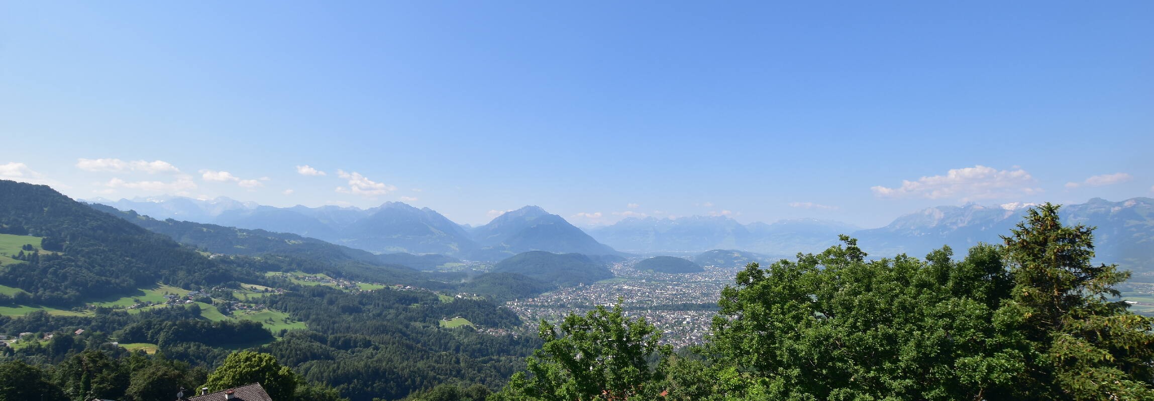 Archiv Foto Webcam Viktorsberg - Blick auf Feldkirch