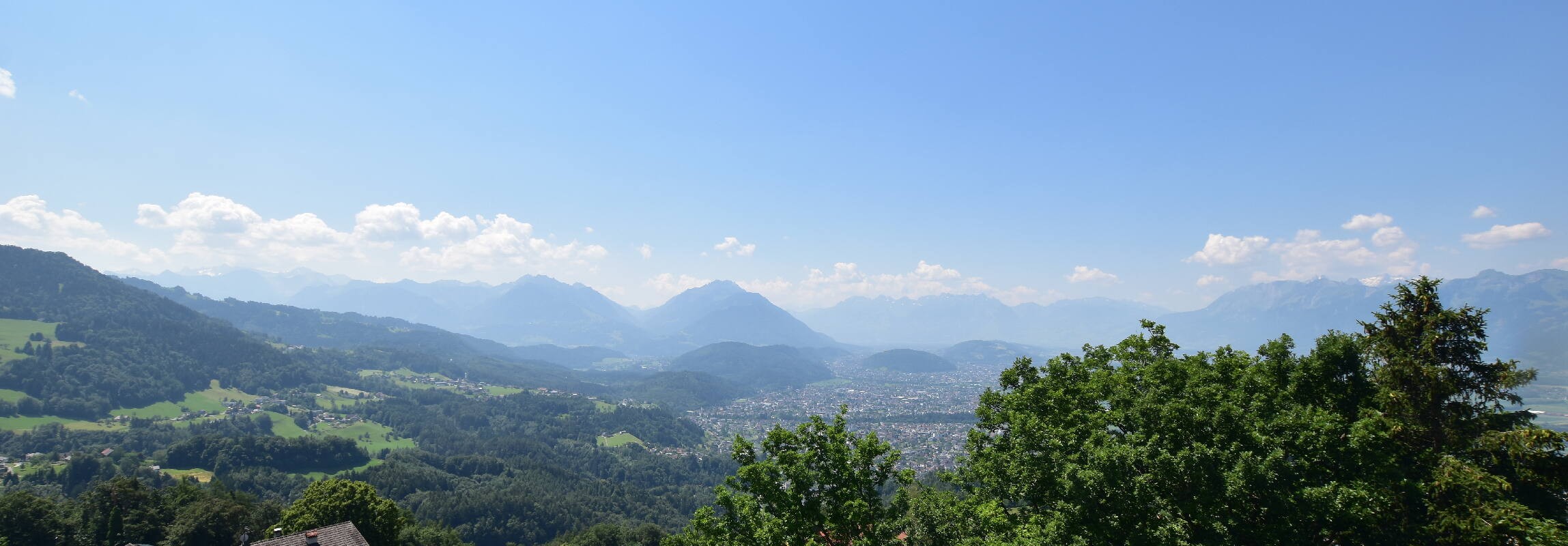 Archiv Foto Webcam Viktorsberg - Blick auf Feldkirch
