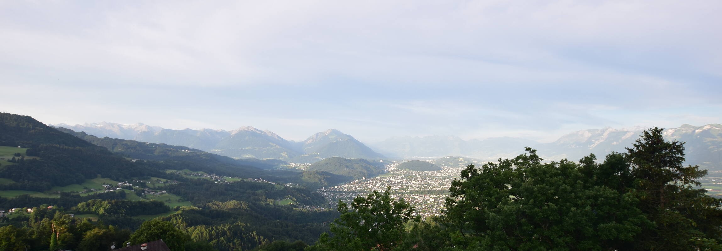 Archiv Foto Webcam Viktorsberg - Blick auf Feldkirch
