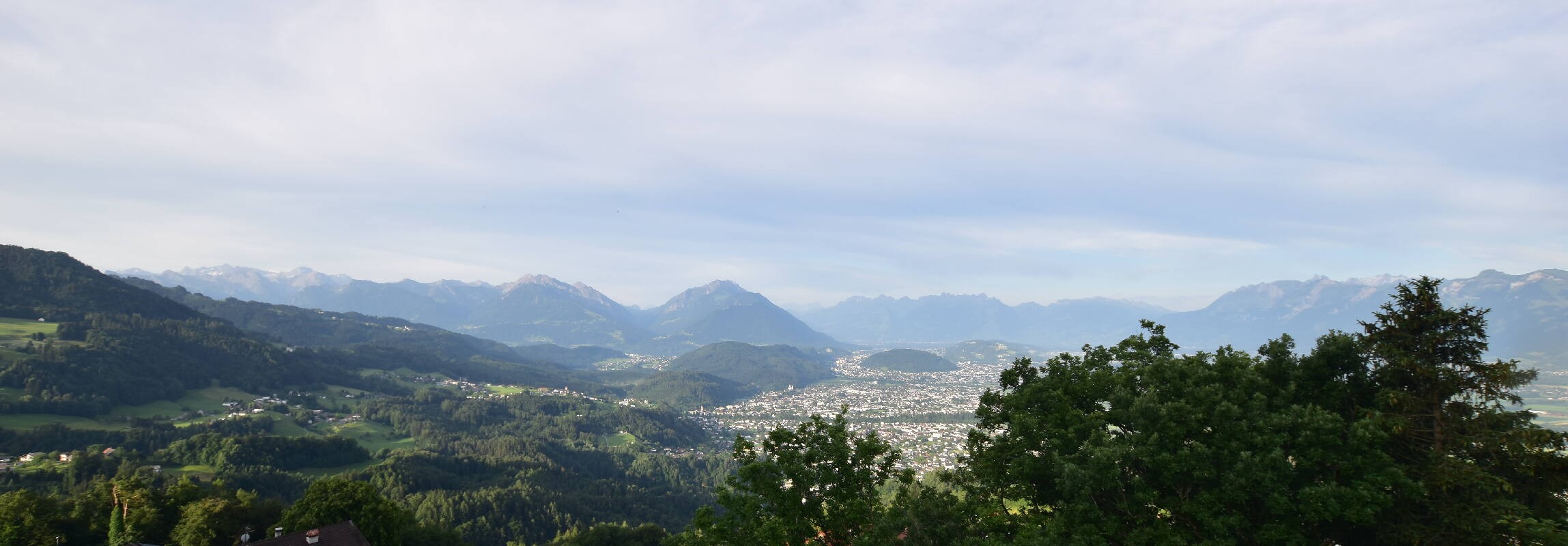 Archiv Foto Webcam Viktorsberg - Blick auf Feldkirch