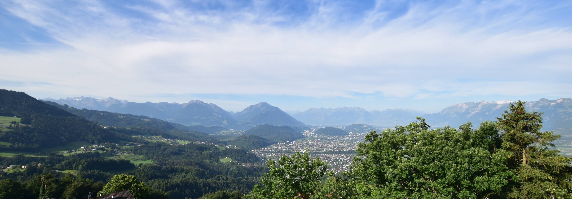 Archiv Foto Webcam Viktorsberg - Blick auf Feldkirch