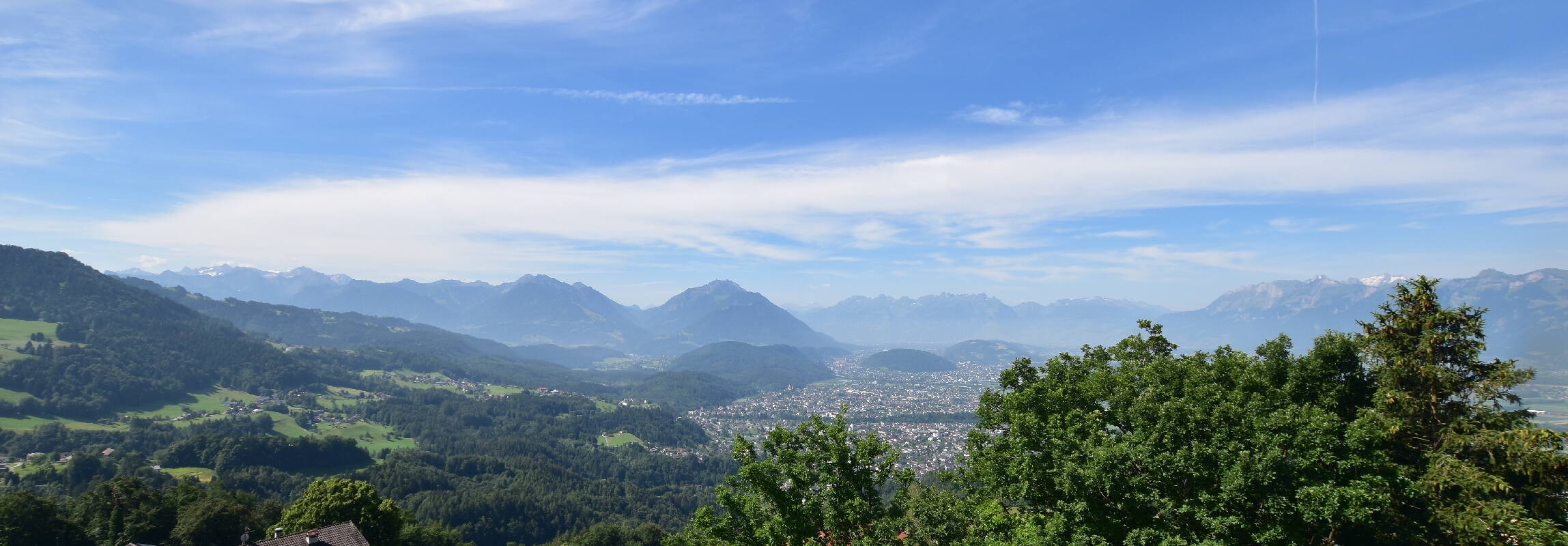 Archiv Foto Webcam Viktorsberg - Blick auf Feldkirch