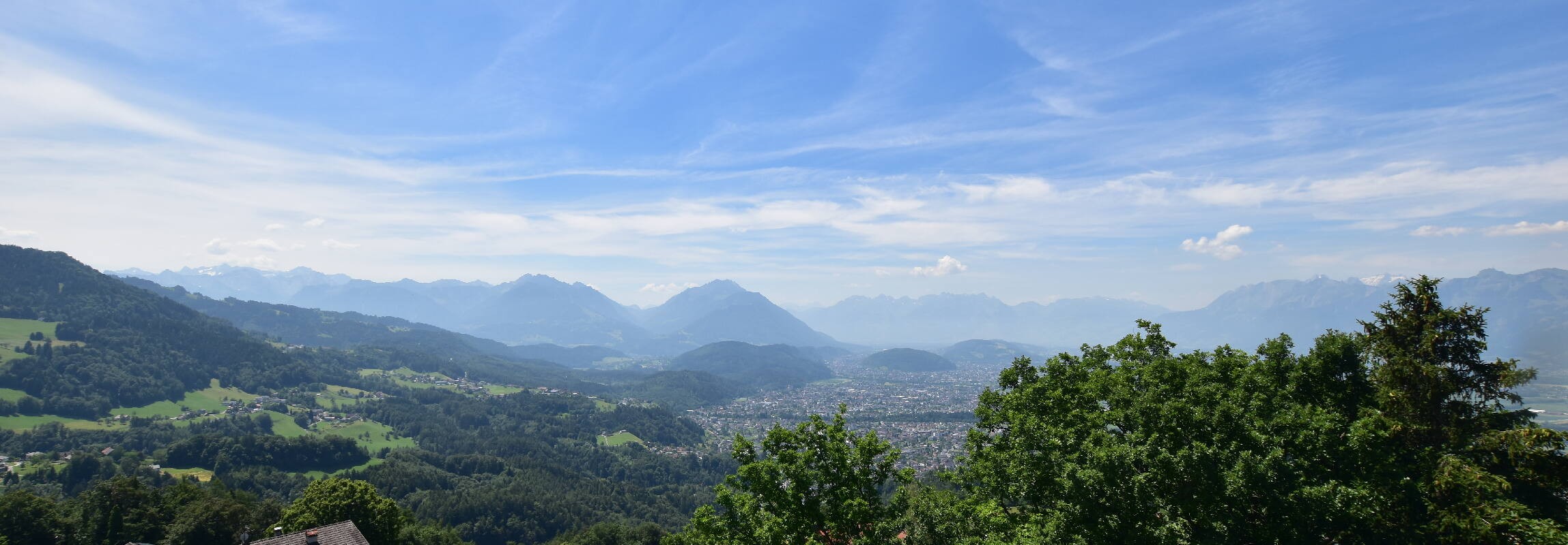 Archiv Foto Webcam Viktorsberg - Blick auf Feldkirch