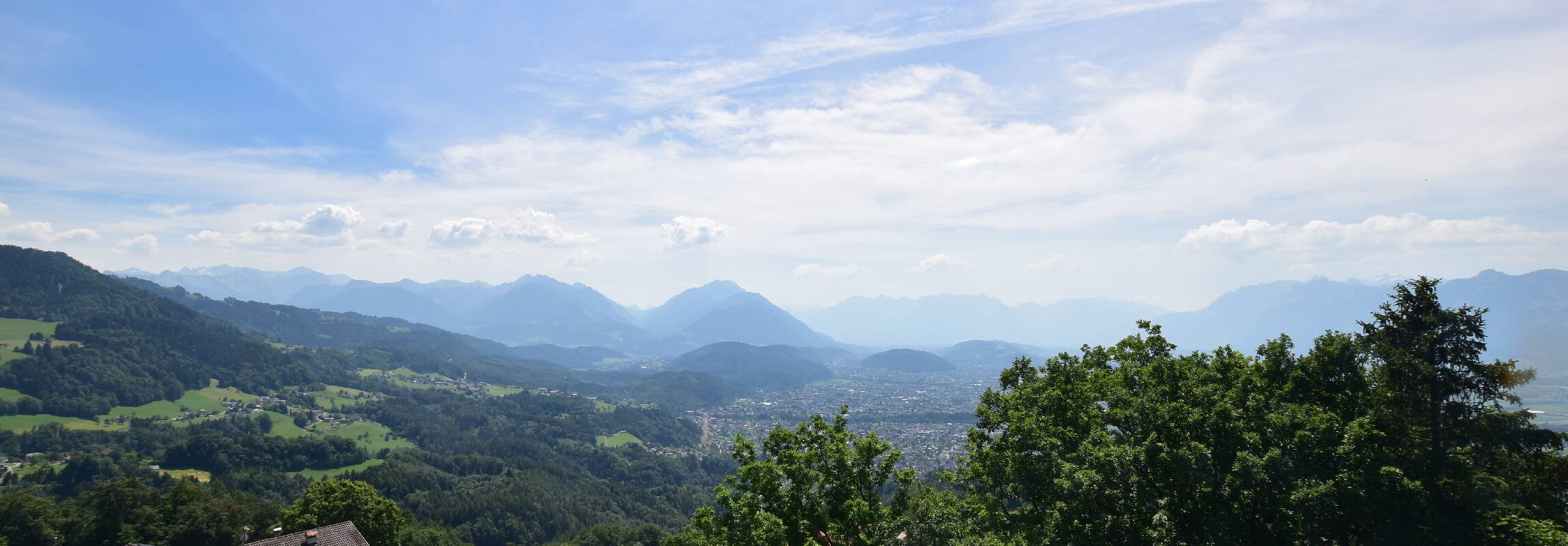 Archiv Foto Webcam Viktorsberg - Blick auf Feldkirch