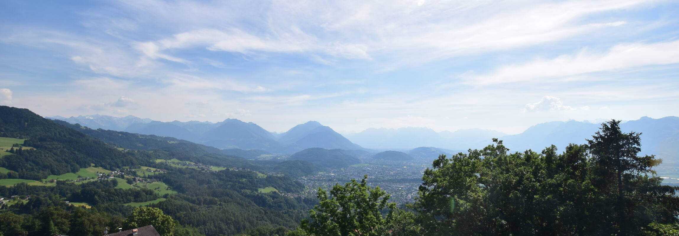 Archiv Foto Webcam Viktorsberg - Blick auf Feldkirch