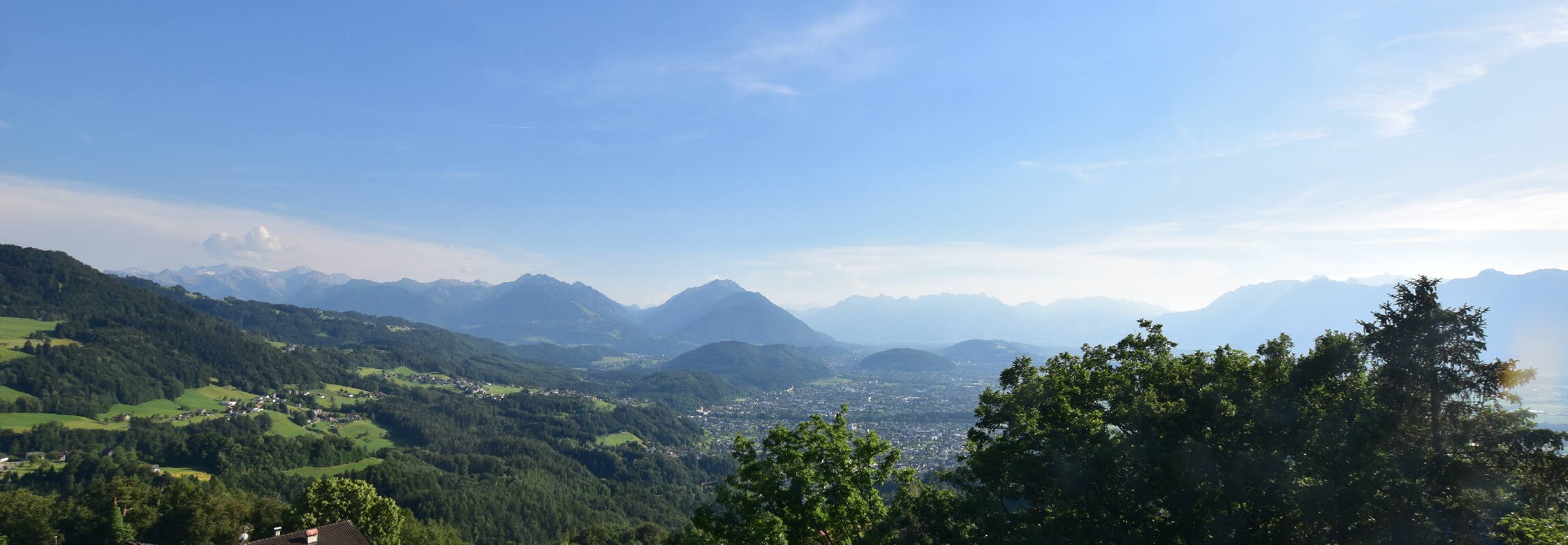 Archiv Foto Webcam Viktorsberg - Blick auf Feldkirch