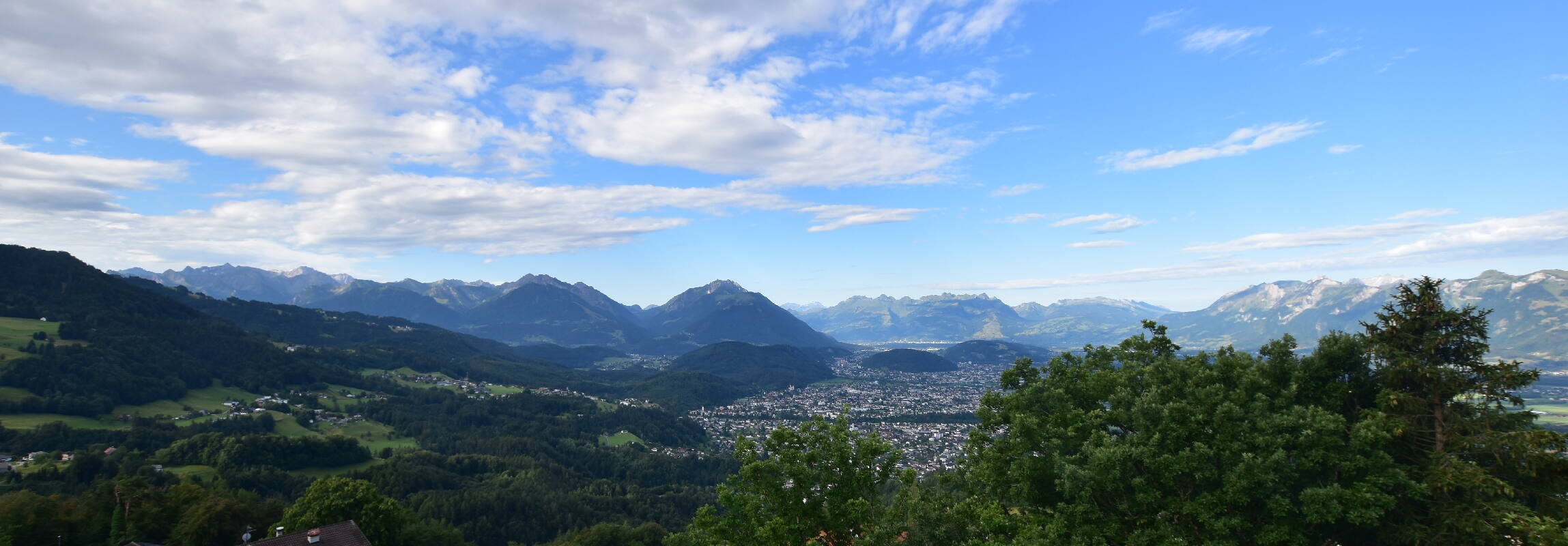 Archiv Foto Webcam Viktorsberg - Blick auf Feldkirch