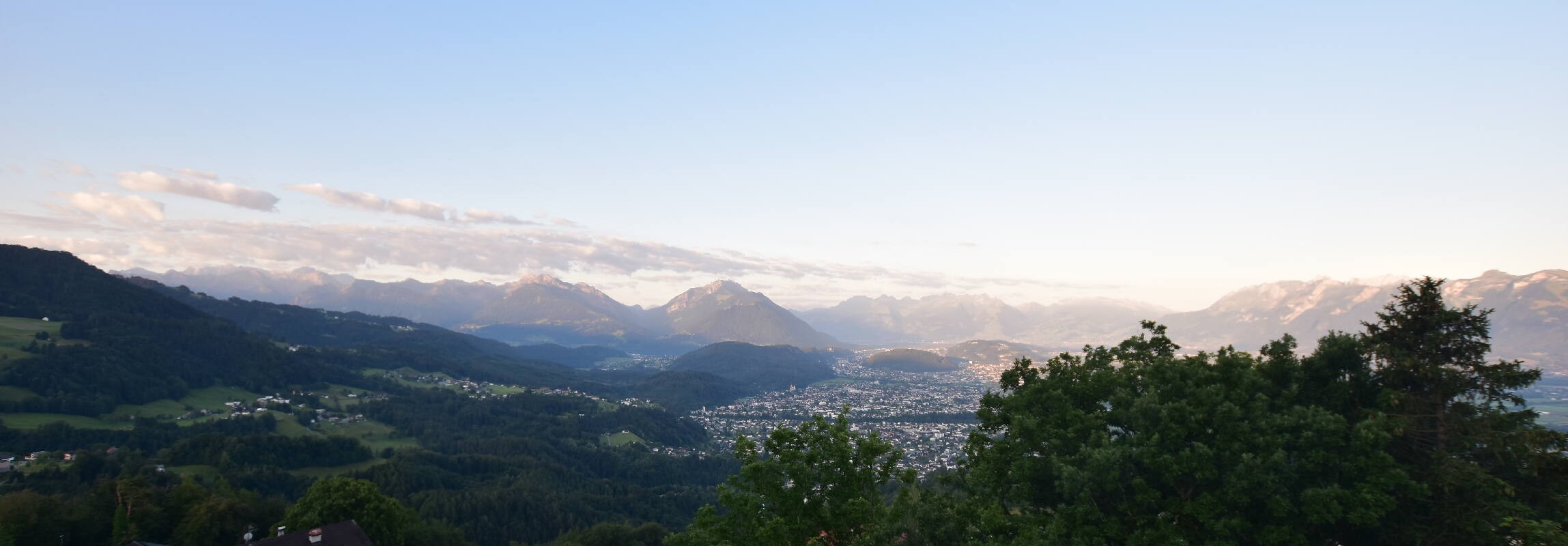Archiv Foto Webcam Viktorsberg - Blick auf Feldkirch
