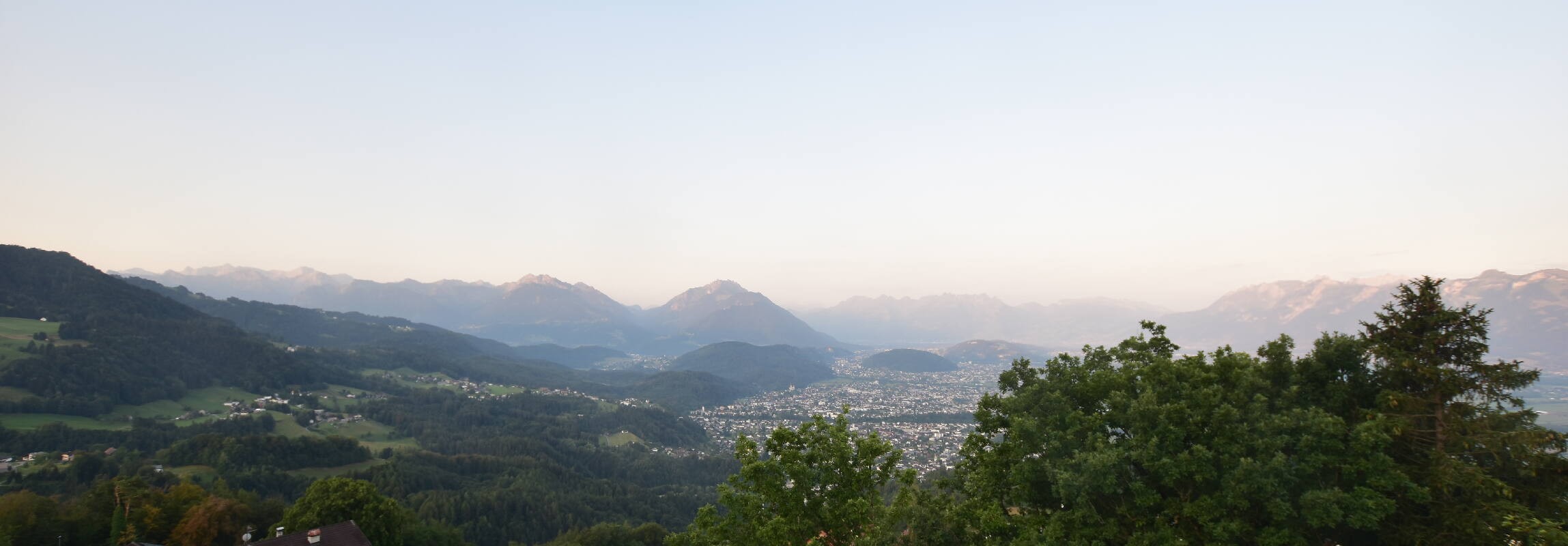 Archiv Foto Webcam Viktorsberg - Blick auf Feldkirch