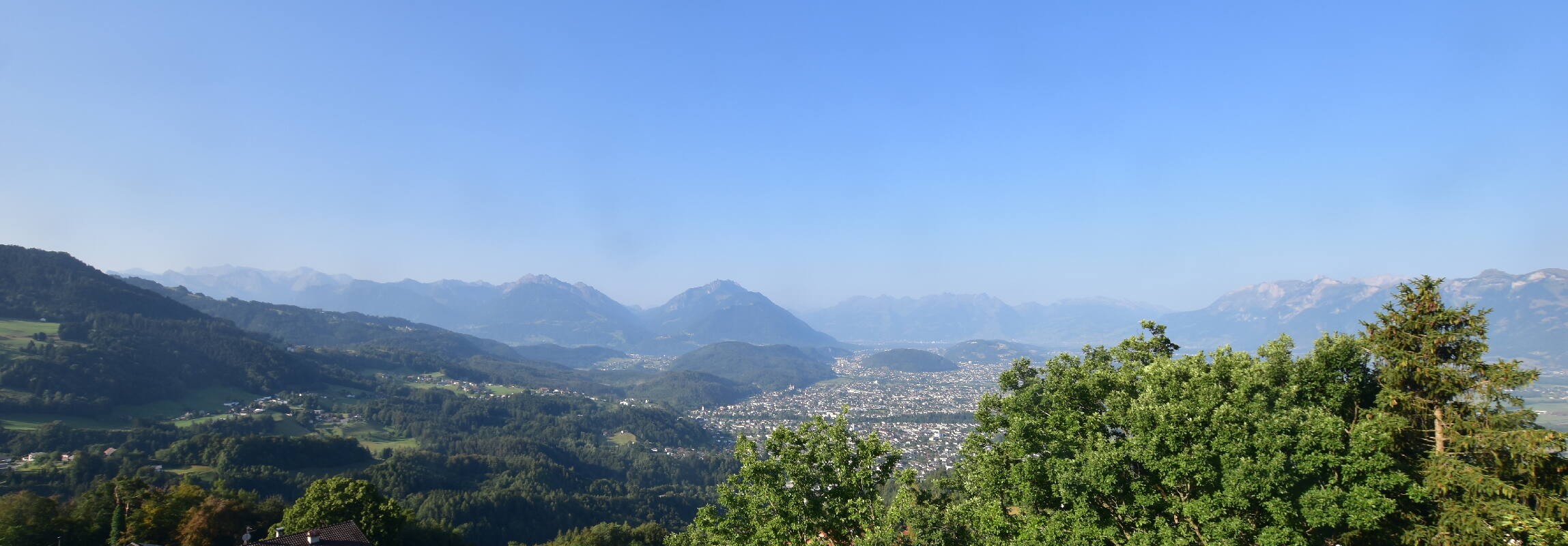 Archiv Foto Webcam Viktorsberg - Blick auf Feldkirch