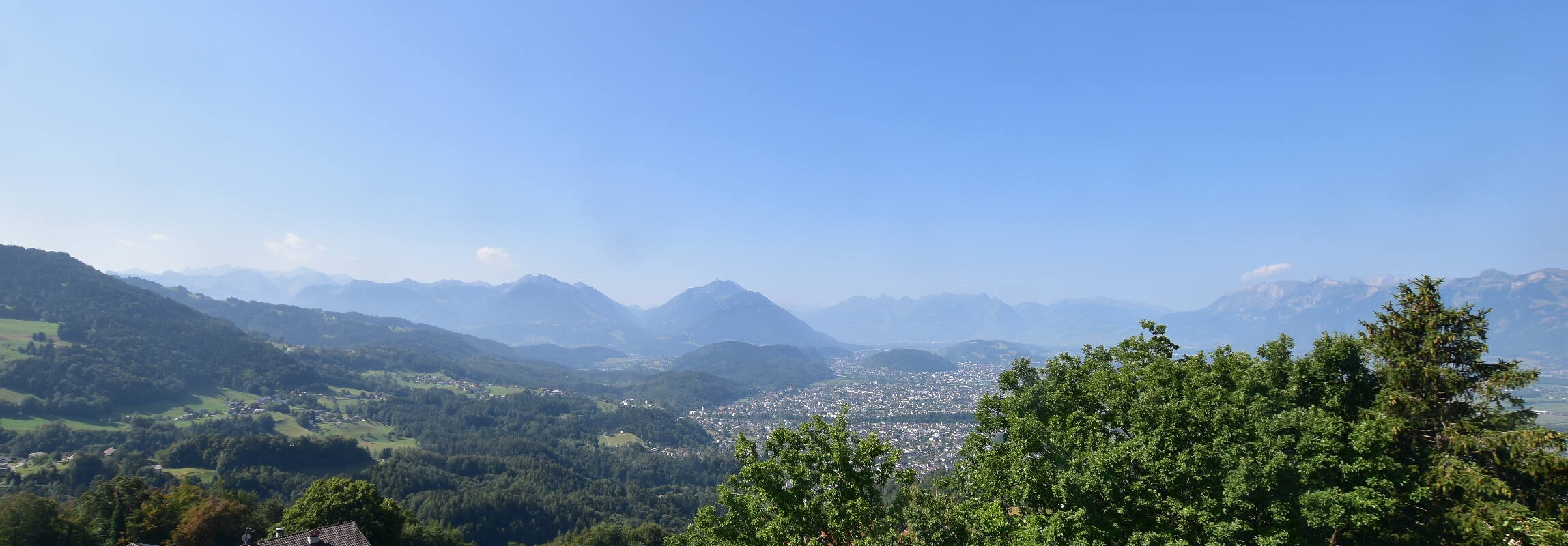 Archiv Foto Webcam Viktorsberg - Blick auf Feldkirch