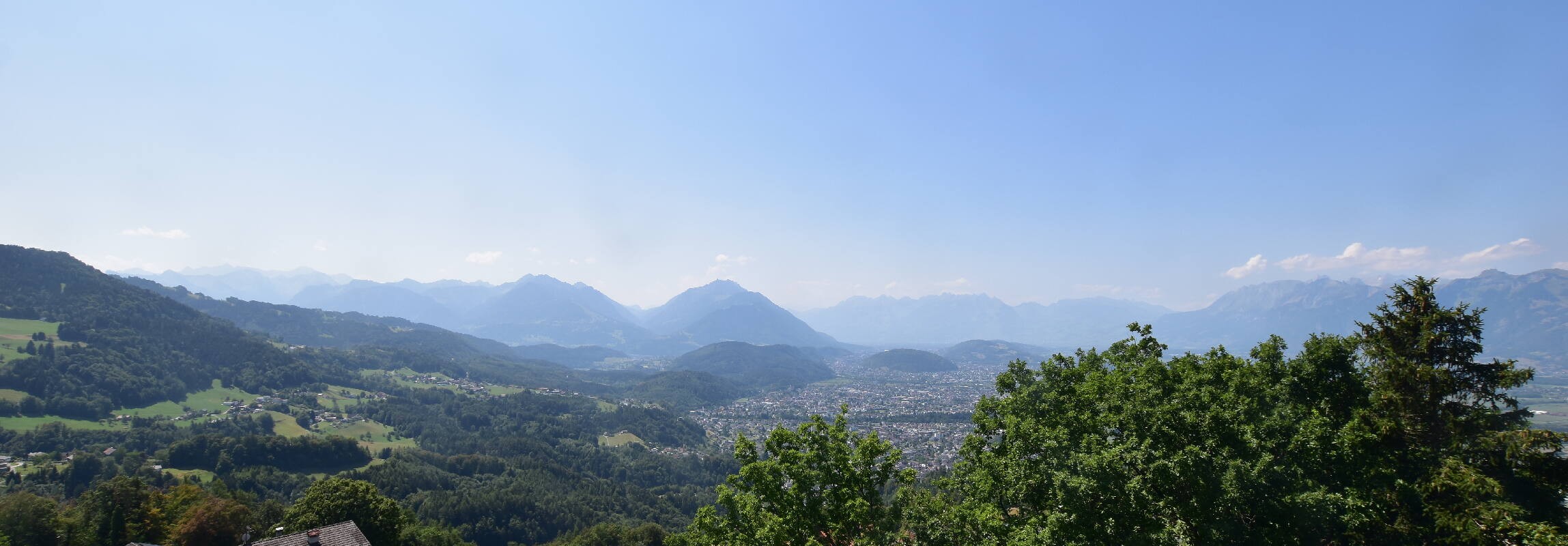 Archiv Foto Webcam Viktorsberg - Blick auf Feldkirch
