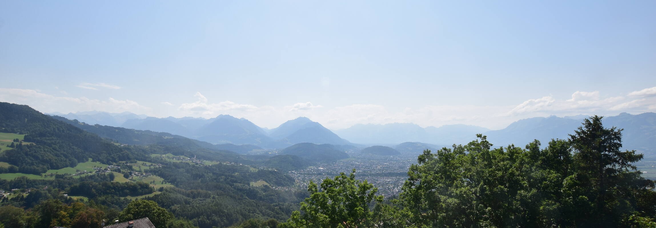 Archiv Foto Webcam Viktorsberg - Blick auf Feldkirch