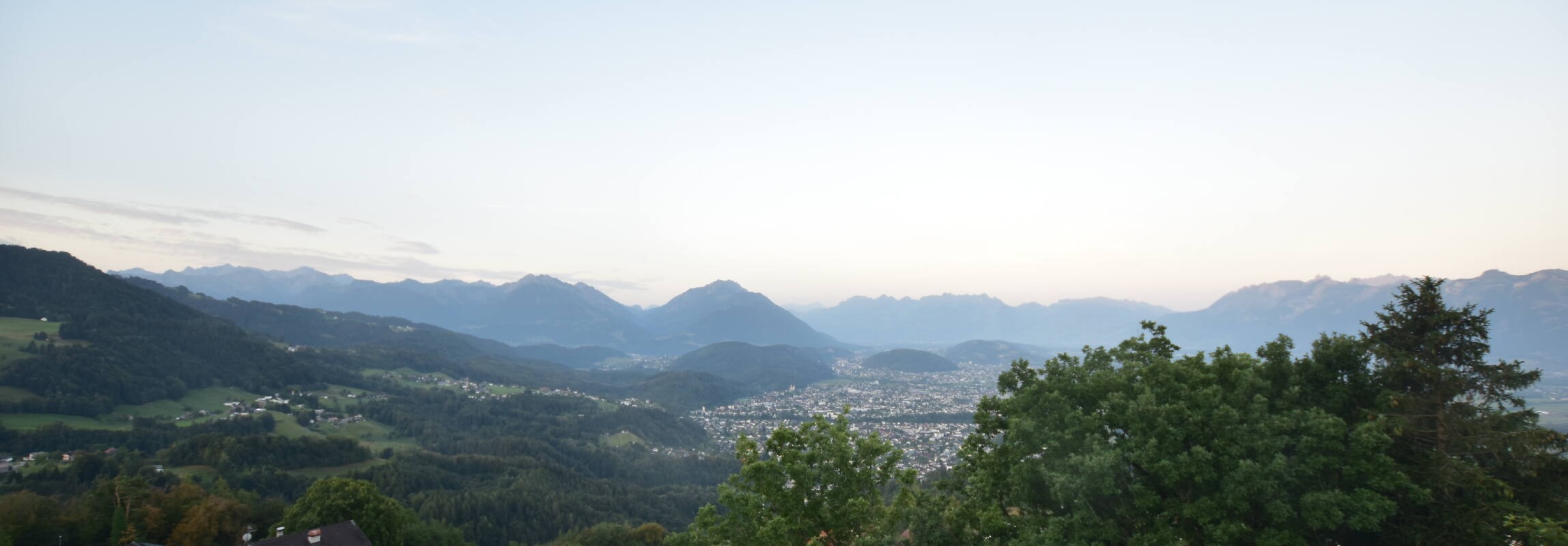 Archiv Foto Webcam Viktorsberg - Blick auf Feldkirch