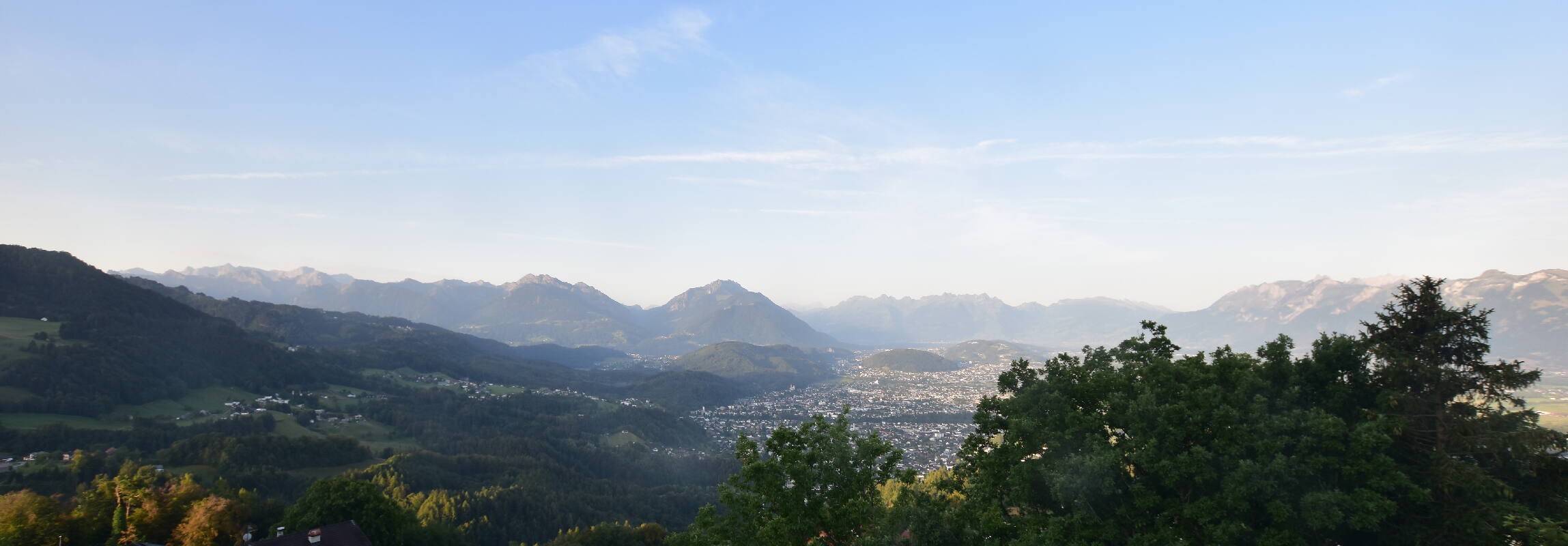 Archiv Foto Webcam Viktorsberg - Blick auf Feldkirch