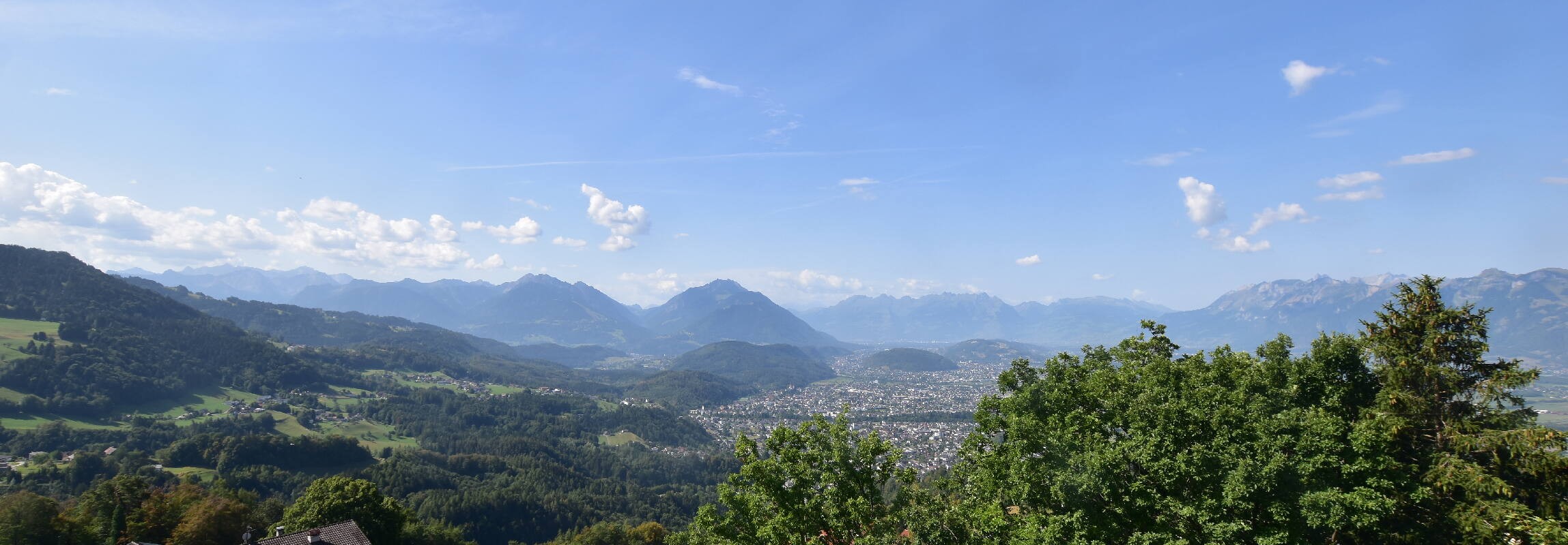 Archiv Foto Webcam Viktorsberg - Blick auf Feldkirch