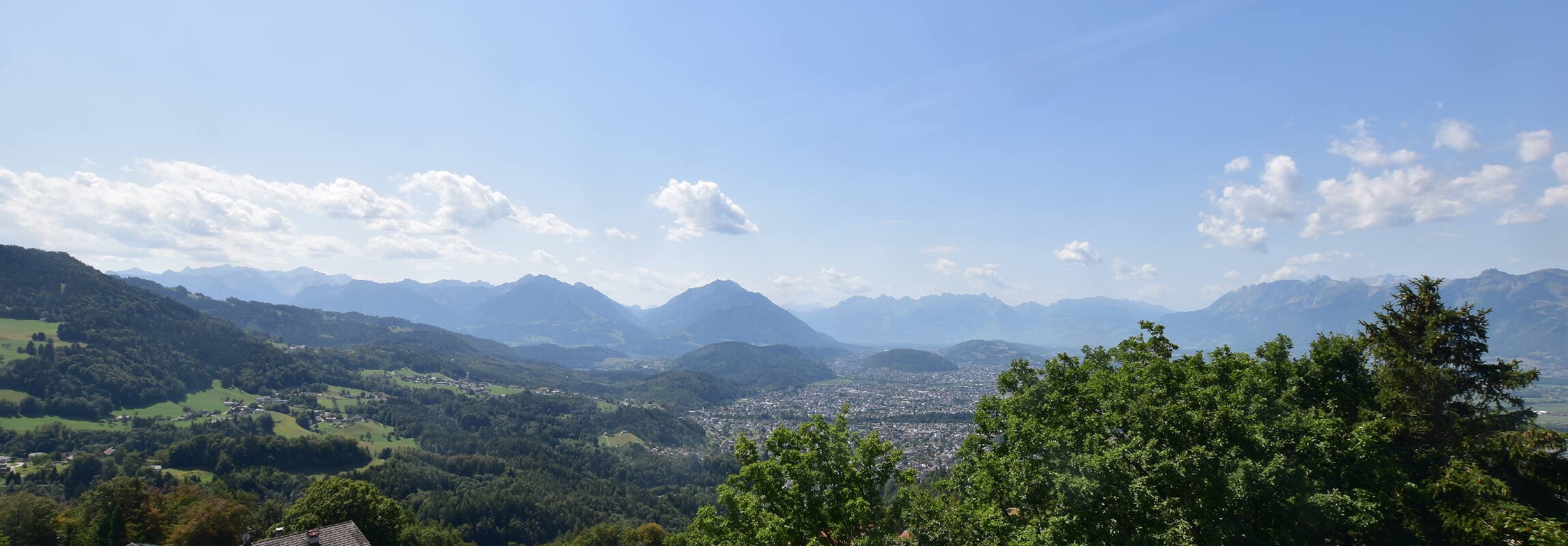 Archiv Foto Webcam Viktorsberg - Blick auf Feldkirch