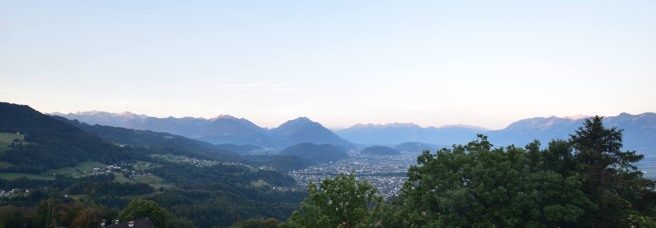 Archiv Foto Webcam Viktorsberg - Blick auf Feldkirch