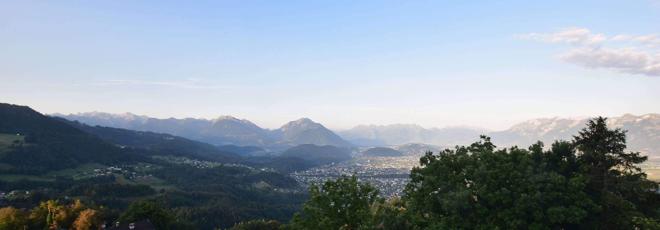 Archiv Foto Webcam Viktorsberg - Blick auf Feldkirch