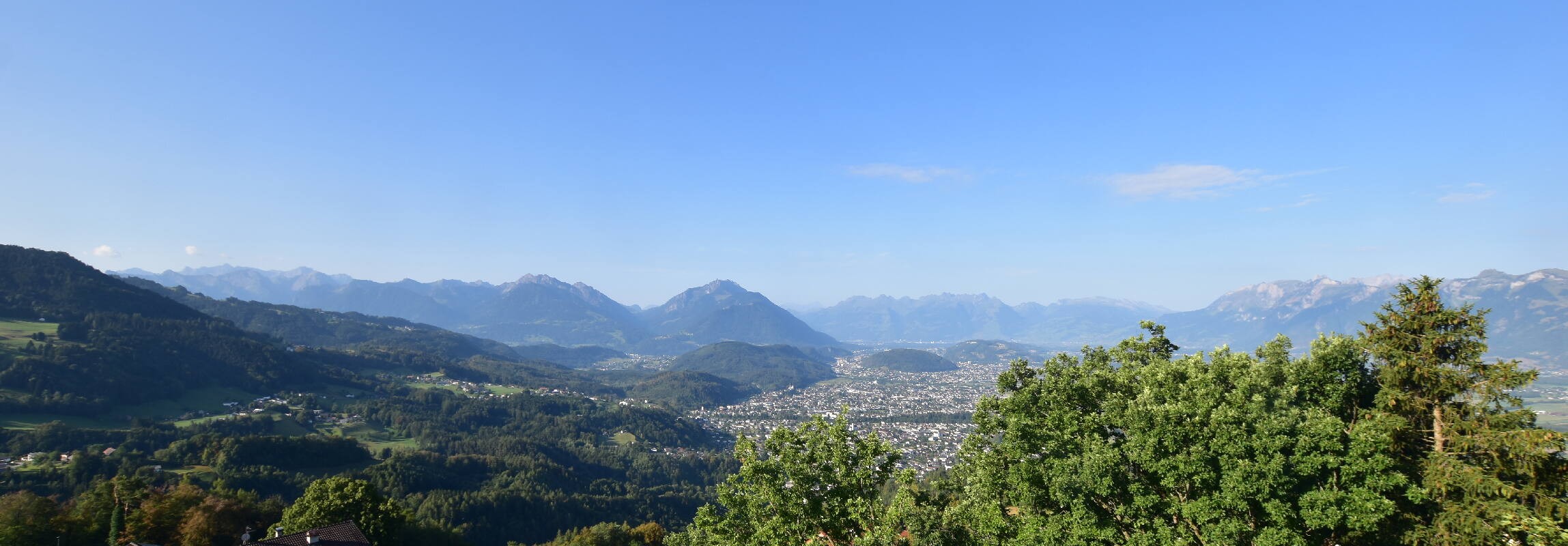 Archiv Foto Webcam Viktorsberg - Blick auf Feldkirch