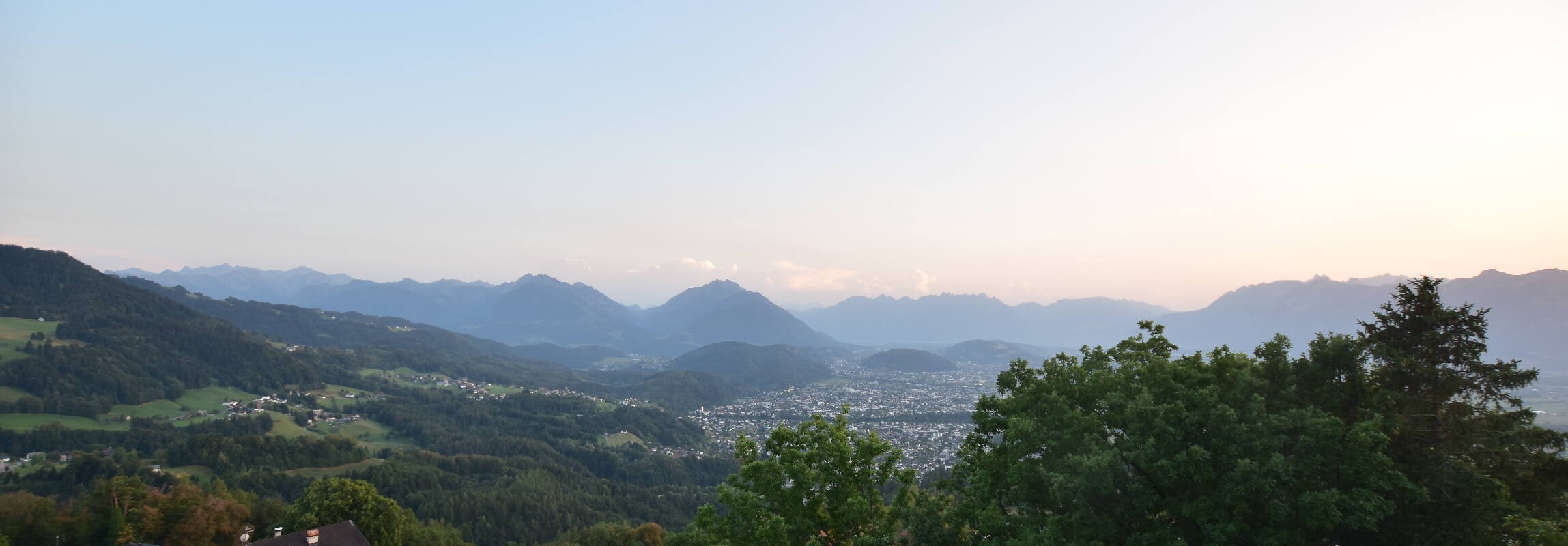 Archiv Foto Webcam Viktorsberg - Blick auf Feldkirch