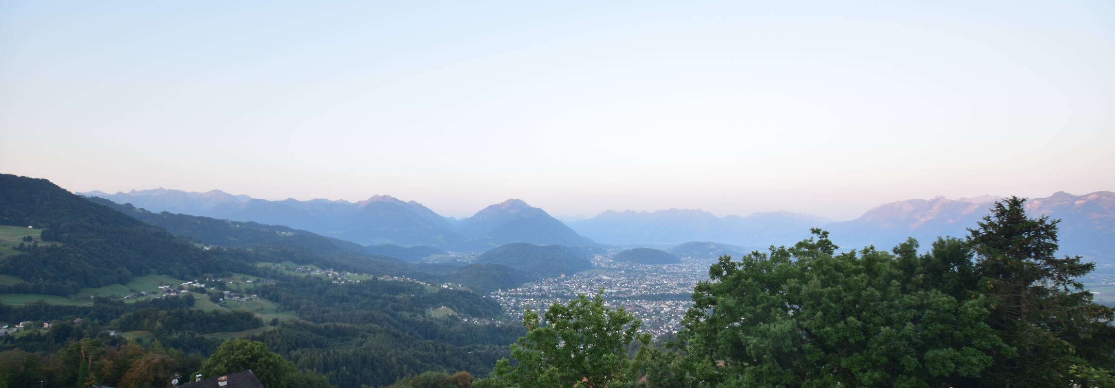 Archiv Foto Webcam Viktorsberg - Blick auf Feldkirch