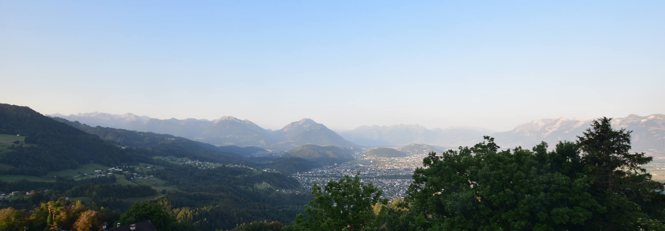 Archiv Foto Webcam Viktorsberg - Blick auf Feldkirch