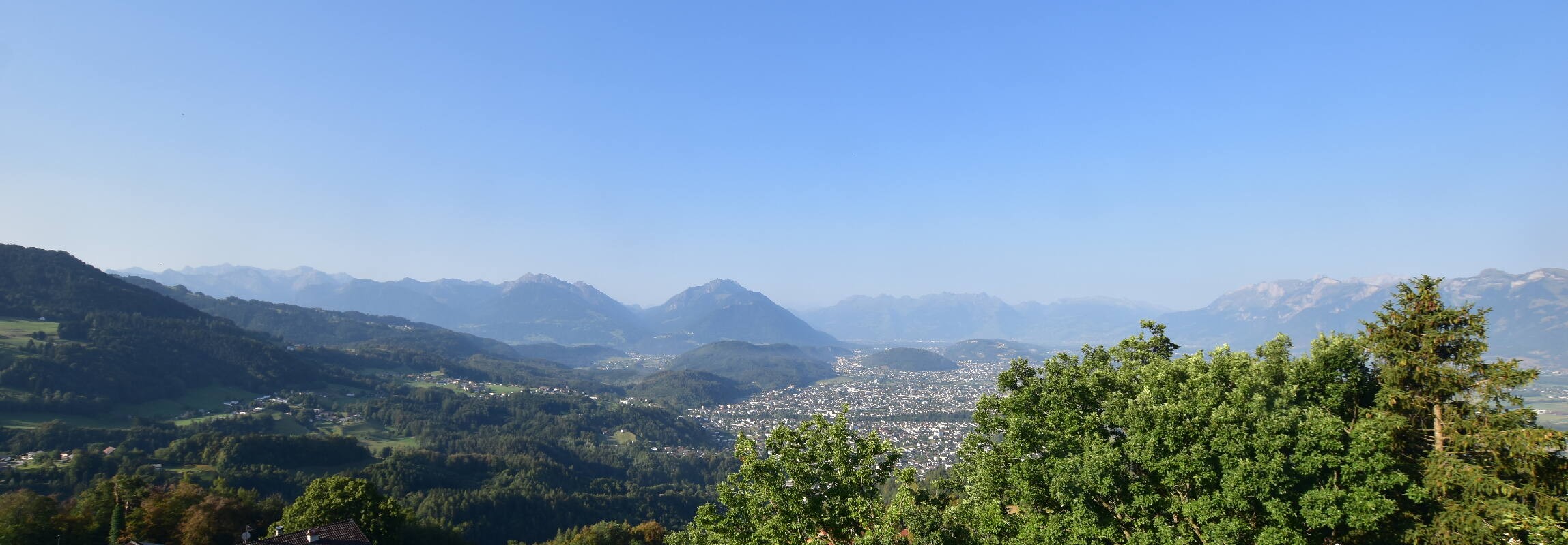 Archiv Foto Webcam Viktorsberg - Blick auf Feldkirch